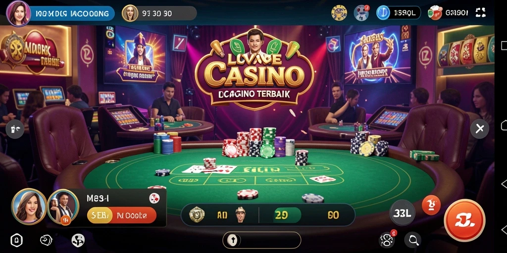 Tampilan gameplay Live Casino yang mendebarkan di 33L.