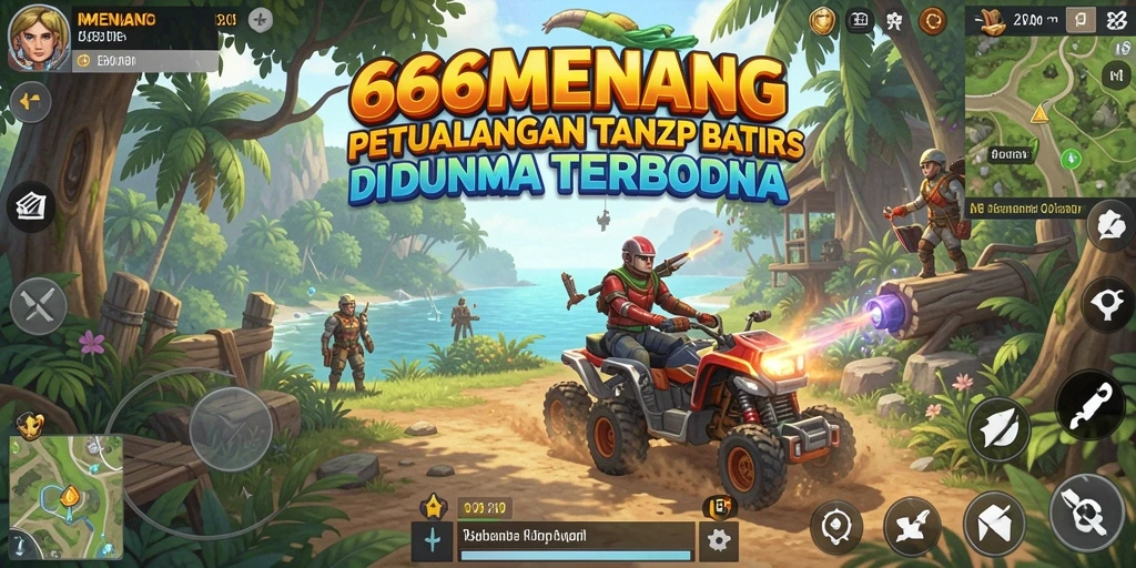 Screenshot gameplay 666MENANG dengan dunia terbuka yang kaya dan dinamis.