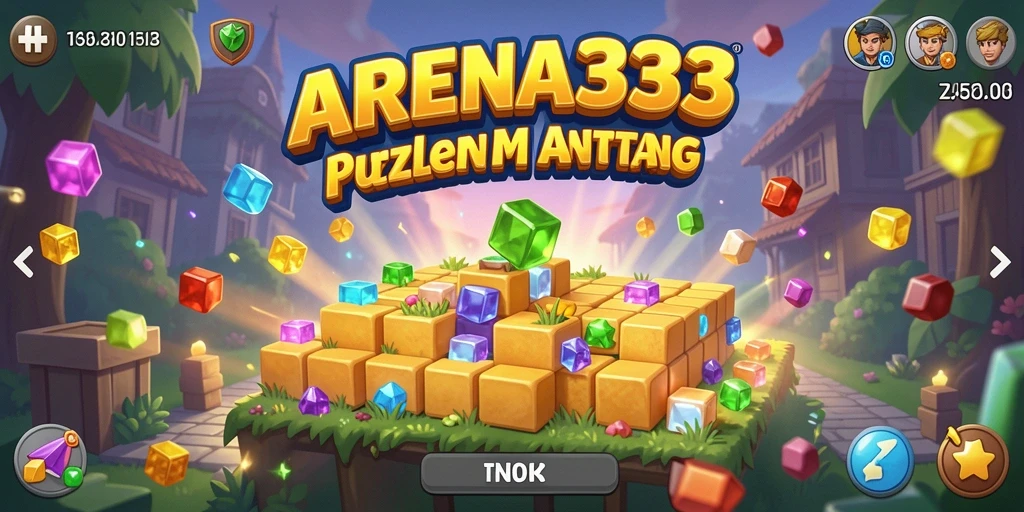 Tampilan gameplay seru dari ARENA333 yang penuh tantangan Puzzle.