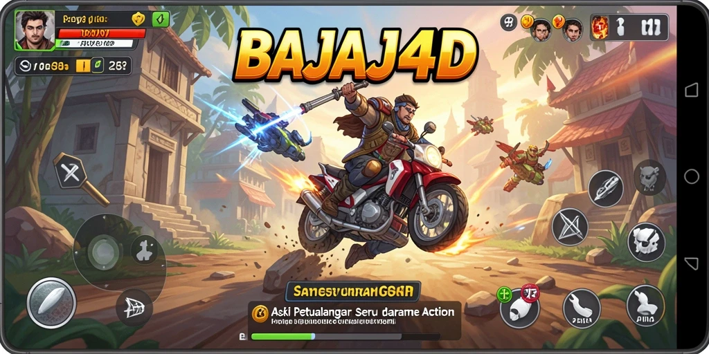 Tangkapan layar menampilkan aksi mendebarkan dalam BAJAJ4D.