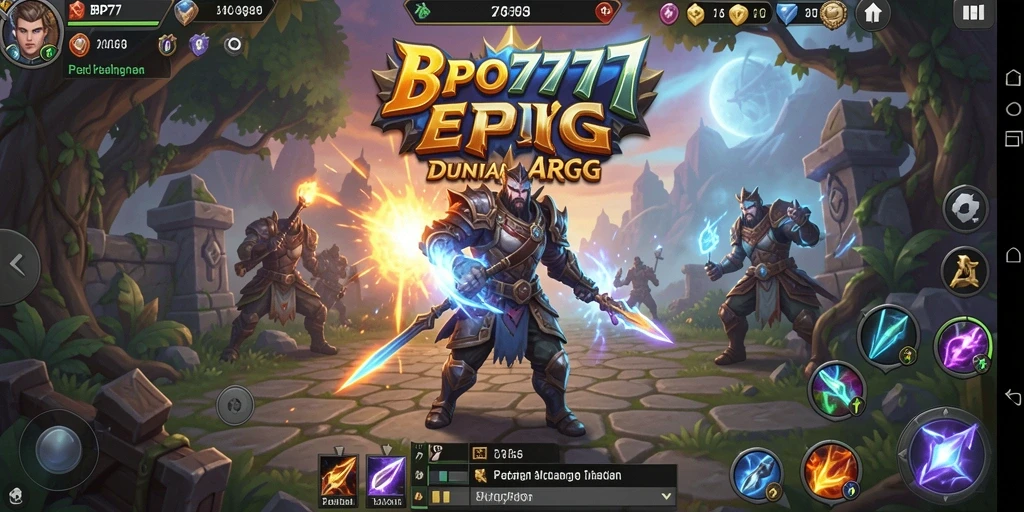 Tampilan menakjubkan dalam petualangan BPO777 sebagai game ARPG.