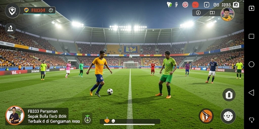 Tangkapan layar FB333 menunjukkan aksi permainan sepak bola yang seru dan mendebarkan.