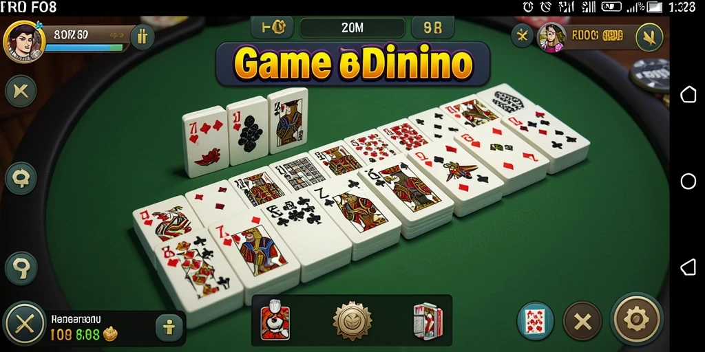 Tampilan gameplay Domino yang seru dan interaktif dalam FO8.