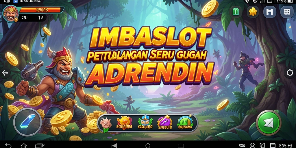 Screenshot gameplay <strong>IMBASLOT</strong> menunjukkan aksi petualangan yang mendebarkan.