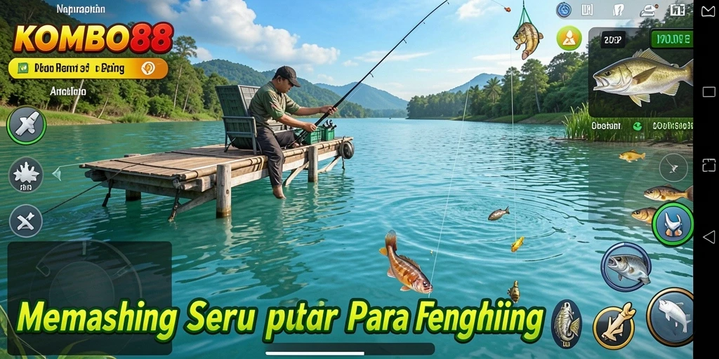 Gameplay menarik <strong>KOMBO88</strong> dengan pengalaman memancing yang seru.