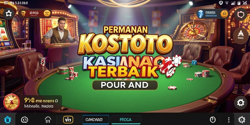 Tampilan gameplay Kasino KOSTOTO yang seru dan mendebarkan.