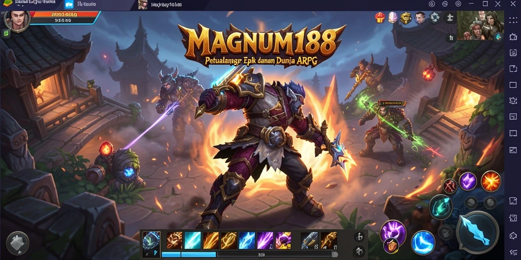 Screenshot MAGNUM188 menampilkan aksi perang yang menegangkan di dunia ARPG.