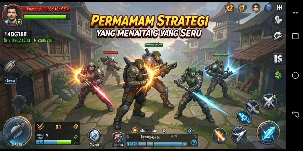 Tampilan gameplay seru dalam MDG188 yang membutuhkan strategi.