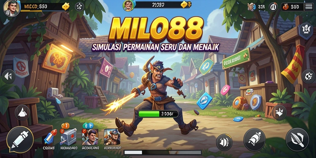 Tampilan gameplay seru dari MILO88 yang menampilkan aksi dan strategi.