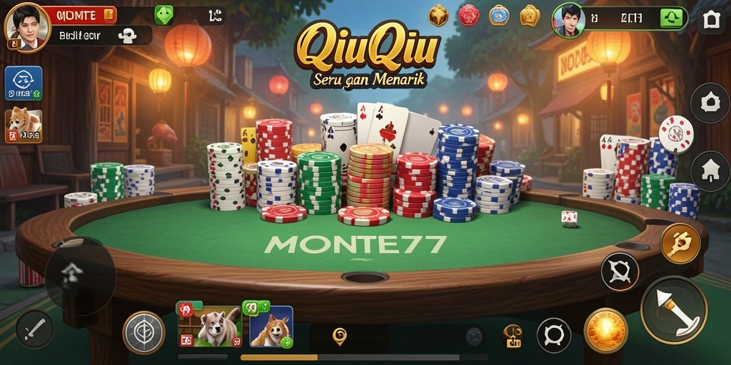 Menampilkan gameplay seru dari MONTE77 QiuQiu.