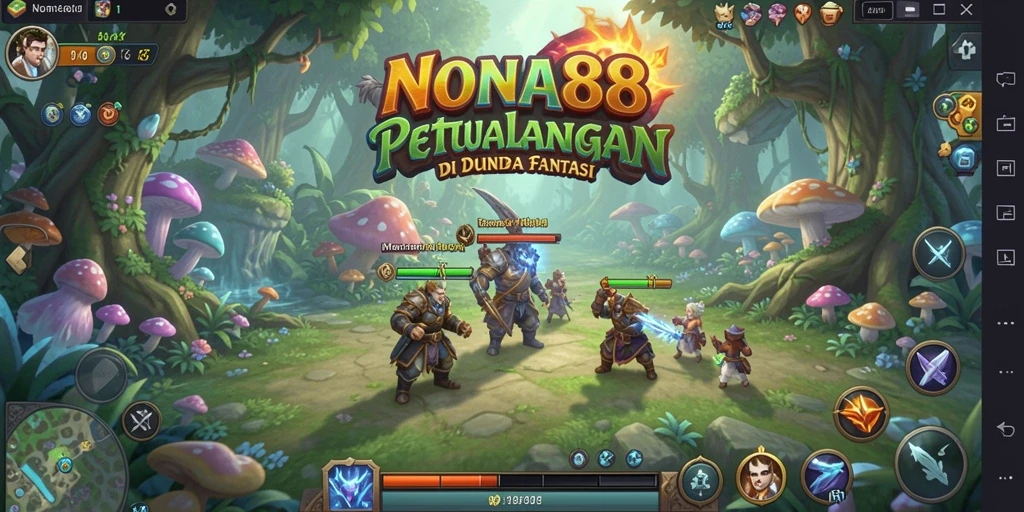 Screenshot gameplay NONA88 menunjukkan petualangan seru dalam dunia fantasi.