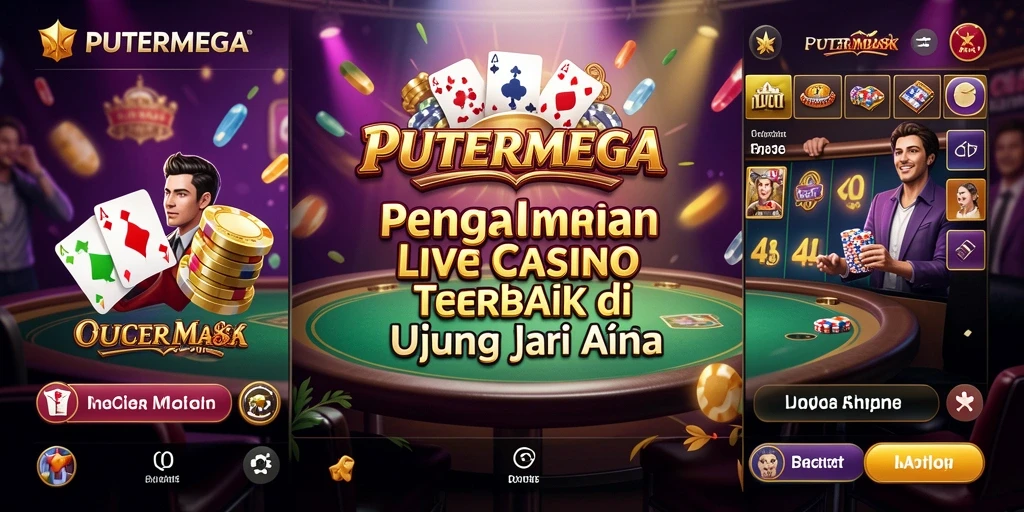 Tampilan gameplay PUTERMEGA Live Casino yang menegangkan dan interaktif.