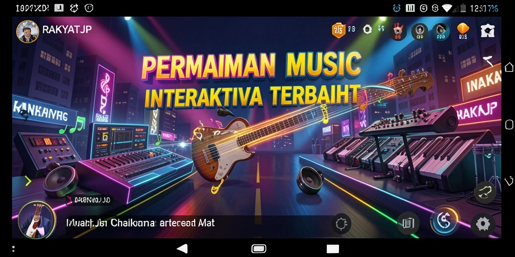 Tampilan menarik dari gameplay interaktif RAKYATJP dengan fitur menyanyi.
