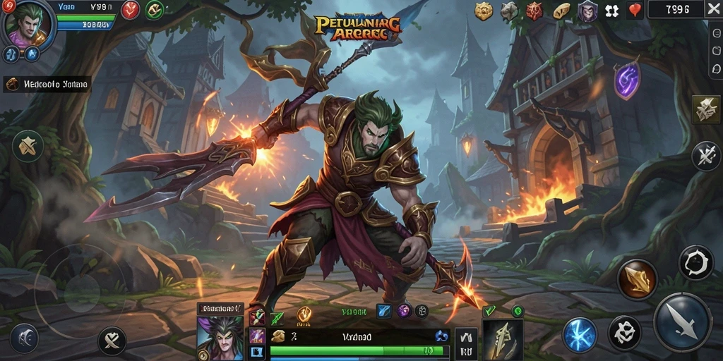 Tampilan gameplay menarik dari game ARPG yang mendebarkan.
